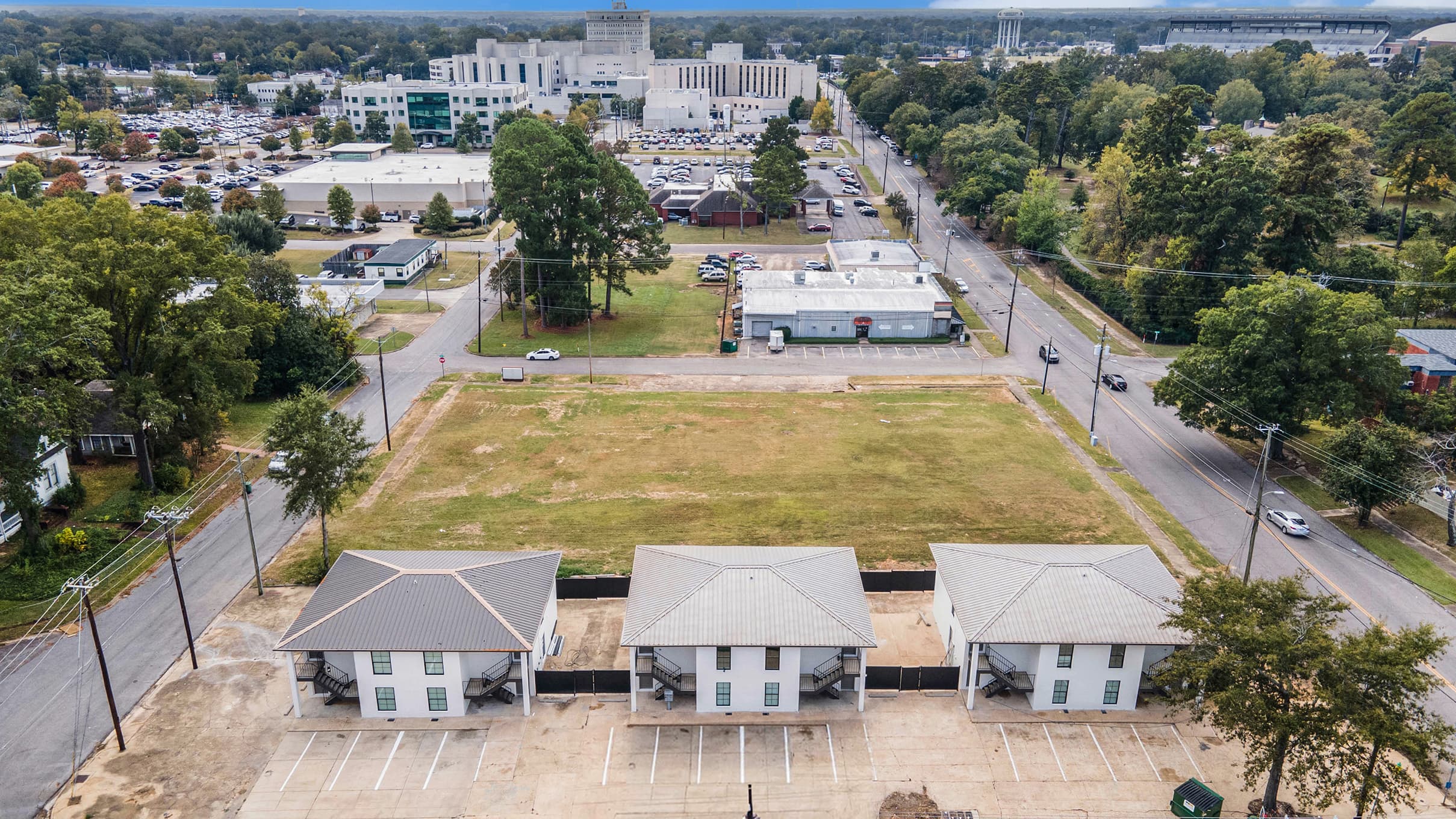 Aerial view of Olive Forest Apartments